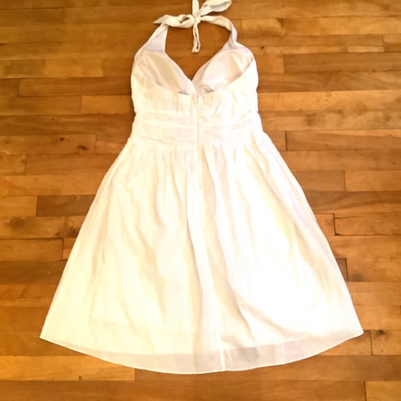 COSTA BLANCA White Summer Dress, Halter Style - Size Medium - Picture 4 of 7
